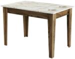 Hanah Home Kiev White and Walnut étkezőasztal, krém