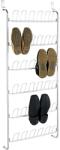 WENKO Ajtóra akasztható cipőtartó, 18 pár, ezüst, ezüst
