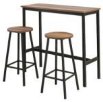 Hanah Home Mola Barok Black étkezőgarnitúra, fekete