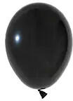 Balonevi Latex lufi, 5", 13cm, 100db/cs, Pastel Black, Fekete (LUFI728984)