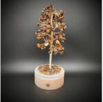 R. M. ékszer Fa lámpa Tigrisszem elemes 20cm (017698)