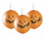  Halloween Tök Pumpkin léggömb, lufi 3 db-os 18 inch (45 cm) szalaggal (MLG306385) - oliviashop