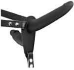 Guilty Toys Strap-on for Women-Double Dildo-Silicone, Black