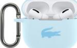 Lacoste Husă din Silicon Lucios cu Logo Imprimat pentru AirPods Pro Albastru (LCAPSLB)