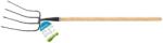 Palisad Furcă cu 4 coarne, pentru fân, din fier forjat 210х300х1480 mm (63836558) Furca