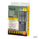 Steck ! Bal oldalt nyíló üvegszálas mágneses rovarháló ajtóra, fekete, 2100x1000mm (SRM 210B)