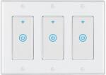 HomeVast Intrerupator inteligent modular, cu contact tactil, 3 module, 3 canale, alb - Model DS-123-1-3 (DS-123-1-3)