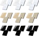 HomeVast Set intrerupator inteligent cu contact tactil, HomeVast®, WiFi+RF433, compatibil Tuya/Smart life, cu sau fara nul, cu telecomenzi RF433 (DS-103JL-DS-103S)