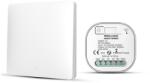 HomeVast Kit HomeVast®, format din intrerupator cinetic, RF, 1 canal, alb + 1 receiver inteligent, cu protocol ZigBee+RF, compatibil Tuya/Smart life, on/off (WHD03111Z)