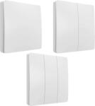 HomeVast Intrerupatoare cinetice, HomeVast®, RF, 1, 2 sau 3 canale, alb 1 (WHD03001)