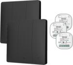 HomeVast Kit HomeVast®, format din 2 intrerupatoare cinetice, RF, 3 canale, negru + 3 receivere inteligente, cu protocol WiFi+RF, compatibil Tuya/Smart life, o (WHD03323PB)