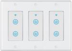 HomeVast Intrerupator inteligent modular, cu contact tactil, 3 module, 6 canale, alb - Model DS-123-2-3 (DS-123-2-3)