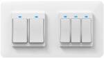 HomeVast Set HomeVast®, format din intrerupator smart, cu buton, 3 canale + intrerupator smart, cu buton, 2 canale (ES-WPS-3_ES-WPS-2)