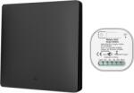 HomeVast Kit HomeVast®, format din intrerupator cinetic, RF, 1 canal, negru + 1 receiver inteligent, cu protocol WiFi+RF, compatibil Tuya/Smart life, on/off (WHD03111PB)