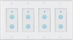 HomeVast Intrerupator inteligent modular, cu contact tactil, 4 module, 8 canale, alb - Model DS-123-2-4 (DS-123-2-4)