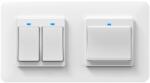 HomeVast Set HomeVast®, format din intrerupator smart, cu buton, 2 canale + intrerupator smart, cu buton, 1 canal (ES-WPS-2_ES-WPS-1)