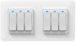 HomeVast Set HomeVast®, format din doua intrerupatoare smart, cu buton, 3 canale (ES-WPS-3-x-2)