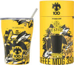 Estia Home Art Cană de Cafea Save The Aegean Pahar Termos Reciclabil din Oțel Inoxidabil Fără BPA 350ml AEK BC Edition The Queen is Here cu Pai 00-27261 (00-27261)