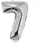  Számos lufi - 7, ezüst, 42 cm (66246) - kreativkid