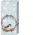  Papír zsebkendő 4 rétegű 10 db/cs - IHR Feketefejű cinke (709414-PT822849)