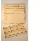 Ach Ach: Fa rekesz 21, 5x12, 5x2, 2 cm lapraszerelt MDF (355883)