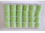 Ach Ach: Zsinór 1mm 100% pamut 10m/tek világoszöld-feher (371914)