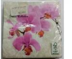 Paw Paw: Szalvéta 33x33cm 20db/csom 3 rétegű PAW Rózsaszín orchidea (193211)