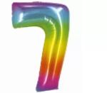 Godan Godan: Szivárvány színű, számos fólia lufi, 76 cm - 7 (CH-STC7)