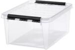 Smartstore Smartstore: Műanyag tárolódoboz, 14 liter, fekete fogantyúkkal, SMARTSTORE "Classic 15", átlátszó (3508390)