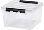 Smartstore Smartstore: Műanyag tárolódoboz, 8 liter, fekete fogantyúkkal, SMARTSTORE "Classic 12", átlátszó (3495070)