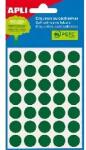 APLI Apli: Etikett, 13 mm kör, kézzel írható, színes, APLI, zöld 175 etikett/csomag (2058)