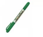 FlexOffice Flexoffice: Alkoholos marker, 0, 4/1, 0 mm, kúpos, kétvégű, FLEXOFFICE "PM01", zöld (FO-PM01GREEN)