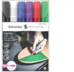 Schneider Schneider: Dekormarker készlet, akril, 4 mm, SCHNEIDER "Paint-It 320", 6 különböző szín (120295)