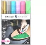 Schneider Schneider: Dekormarker készlet, akril, 4 mm, SCHNEIDER "Paint-It 320", 6 különböző szín (120296)