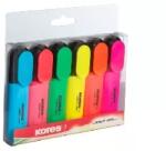 Kores Kores: Szövegkiemelő készlet, 0, 5-5 mm, KORES, 6 különböző szín (36160)