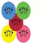 Funny Box Funny Box: BÚÉK feliratos 10 darabos léggömb csomag - 30 cm (FUNBOX-1020011)