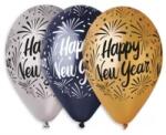  Happy New Year lufi 3 szín 10db /cs, 33cm (08515)