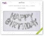 Pukka Pad Pukka Pad: Léggömb, 40 cm, PUKKA PAD "Happy Birthday", ezüst (PTY066)