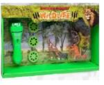 Manyuk Toys Manyuk Toys: Projektoros zseblámpa állatfigurákkal - vadállatok (2200-32)