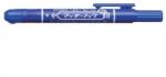 Zebra Zebra: Alkoholos marker, 1, 3 mm, nyomógombos, ZEBRA "Mckie Retractable", kék (51062JP)