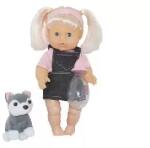 DIMIAN Dimian: Bambolina: Nena játékbaba kutyával - 36 cm (BD131)