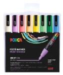 uni Uni: Dekormarker készlet, 0, 9-1, 3 mm, UNI "Posca PC-3M", 8 különböző pasztell szín (2UPC3MPASZTELL)