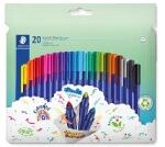 STAEDTLER Staedtler: Rostirón készlet, 1 mm, STAEDTLER "Triplus 323", 20 különböző szín (323 C20)