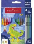 Faber-Castell Faber-castell: Filctoll készlet, FABER-CASTELL "Dinoszaurusz" 10 különböző szín + 3 metál (554214)