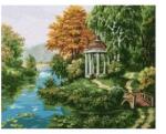 Ideyka Ideyka: Ideyka: Festés számok szerint, Folyóparti pavilon - 40 x 50 cm (KHO2883)