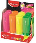 Maped Maped: Szövegkiemelő display, 1-5 mm, MAPED "Glitter Fluo Peps", vegyes fluoreszkáló színek (740248)