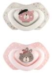 Canpol Central Europe, S. r. o Canpol Central Europe, S. r. o. : Canpol babies Szimmetrikus szilikon cumi készlet, Light touch, 0-6hó, BONJOUR PARIS, 2db (22/647_PIN)