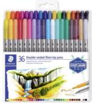 Faber-Castell Rostirón készlet 0.8/3.0 mm kétvégű Design Journey 36 különböző szín (3200 TB36)