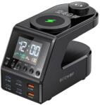 BlitzWolf BW-FW10 ébresztőóra töltővel 2xUSB-A, 4xUSB-C, 240W (BW-FW10) - jatekotthon