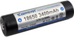 KeepPower 18650 3, 7V 3400mAh védett Li-ion akkumulátor (P1834C)